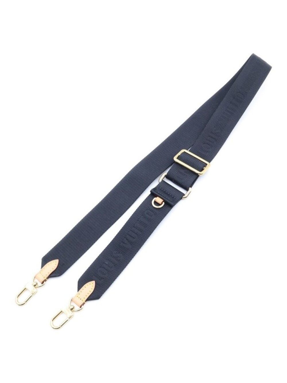 Louis Vuitton Monogram Shoulder Strap Pouch Brown Black Gold